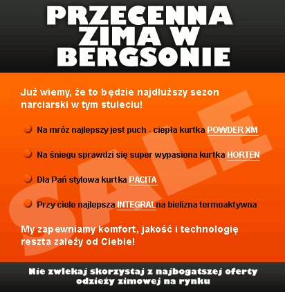 Przecenna Zimowa w Bergsonnie