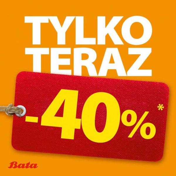 40% rabatu w sklepie Bata – Factory Ursus!