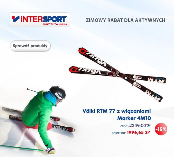 Zimowy rabat dla Aktywnych w Intersport!