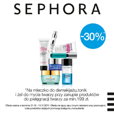 Sephora Zaprasza na 30% Zniżki !!!