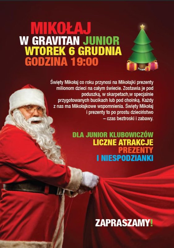 Święty Mikołaj w Gravitan! Targówek, Janki