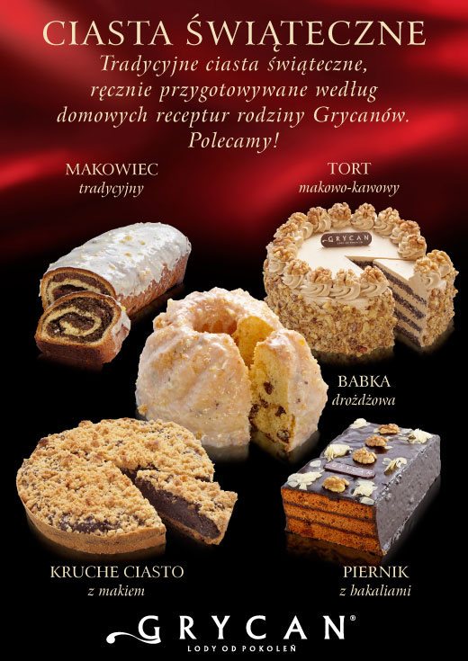 Świąteczne Ciasta od Grycana!