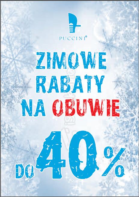 Do -40% rabatu na obuwie w salonach Puccini!