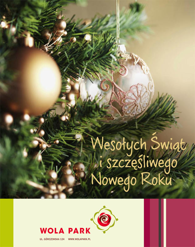 Wesołych Świąt i Szczęśliwego Nowego Roku od Wola Park!