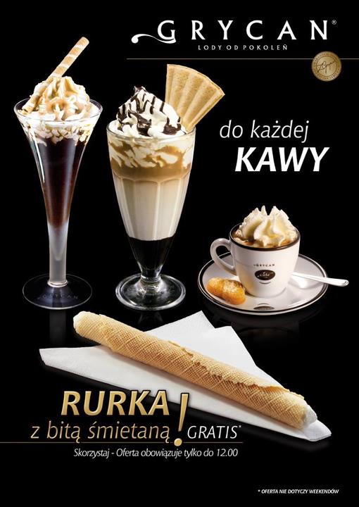 Rurka z bitą śmietaną gratis od Grycana!