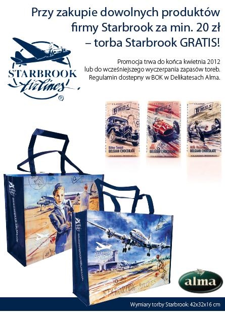 Torba Starbrook gratis w Delikatesach Alma