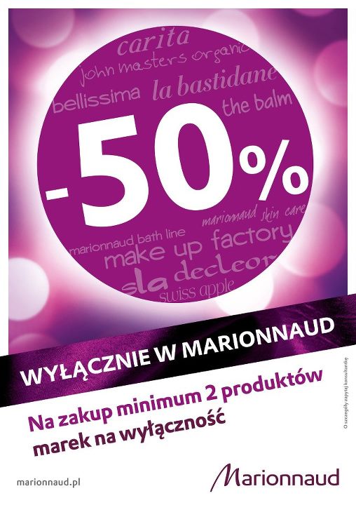 -50% rabatu w Perfumeriach Marionnaud