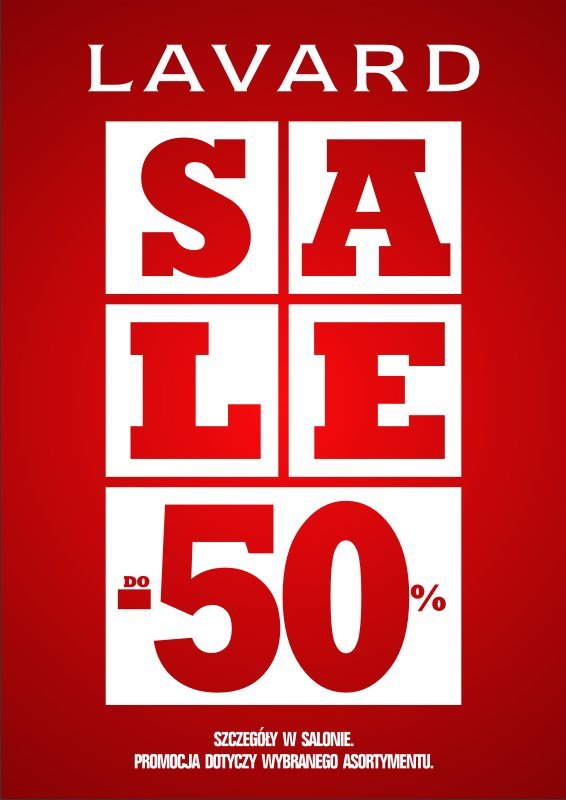 Do -50% rabatu w salonach Lavard