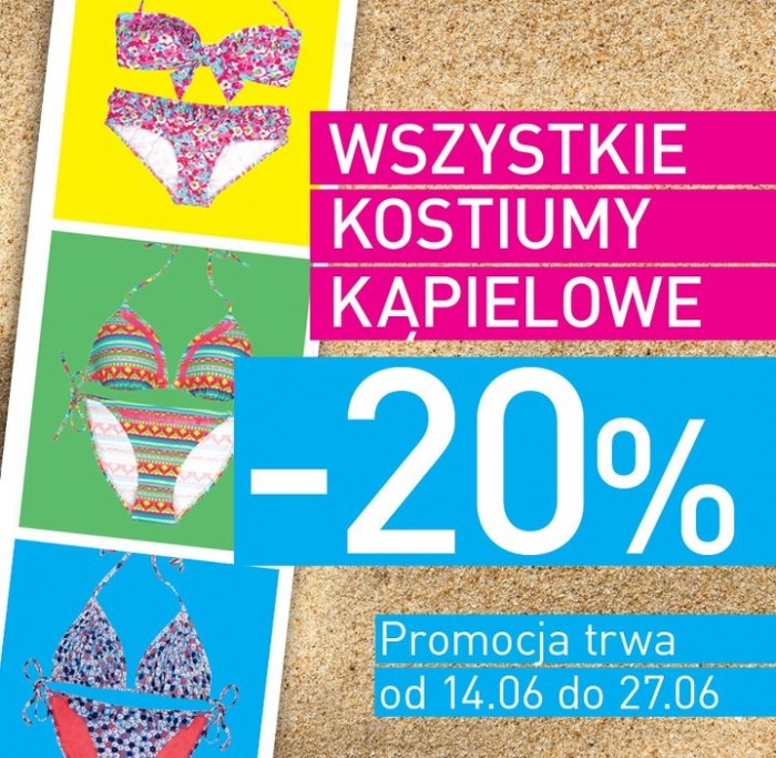 20% rabatu na stroje kąpielowe w New Look