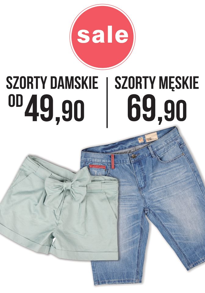 Wyprzedaż szortów w sklepach Reporter