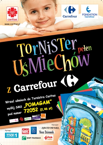 „Tornister pełen uśmiechów” z pomocą Carrefour