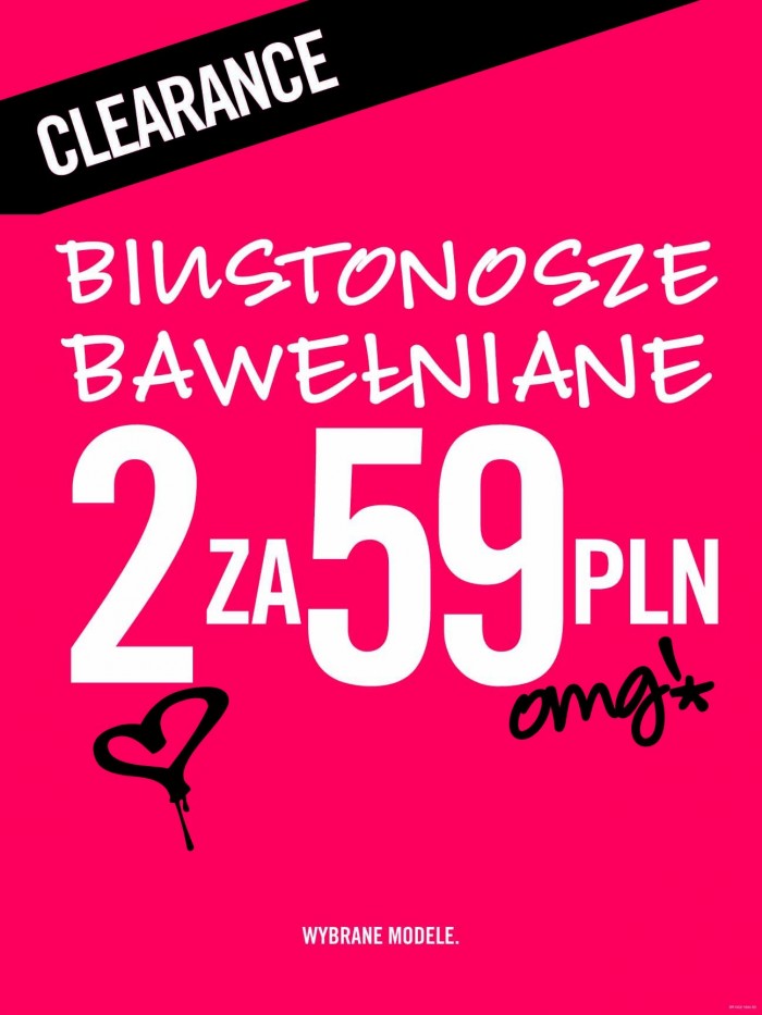 2 biustonosze za 59 zł w La Senza