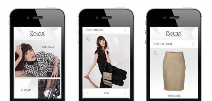 Mobilna wersja strony internetowej Solar