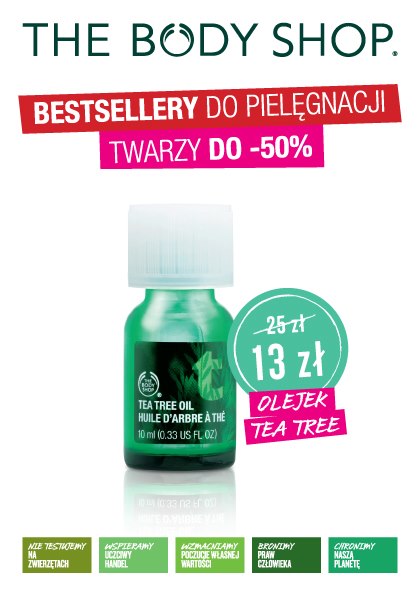 Kosmetyki do pielęgnacji połowę taniej w The Body Shop