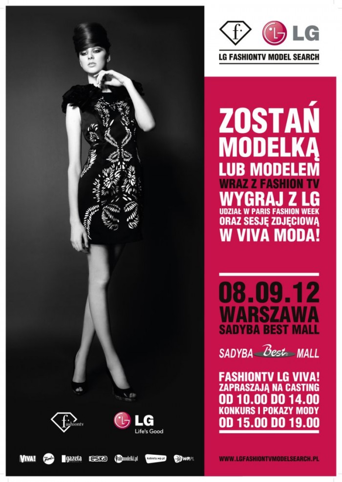 Pierwszy międzynarodowy profesjonalny konkurs modelek i modelu rusza w Sadyba Best Mall