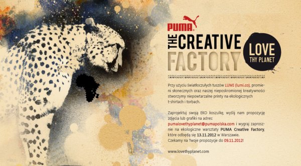 Weź udział w konkursie PUMA Creative Factory!