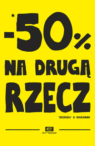 50% na drugą rzecz w Cropp