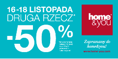 Druga rzecz za pół ceny w home & you!