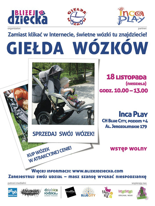 Giełda Wózków w Inca Play – Blue City