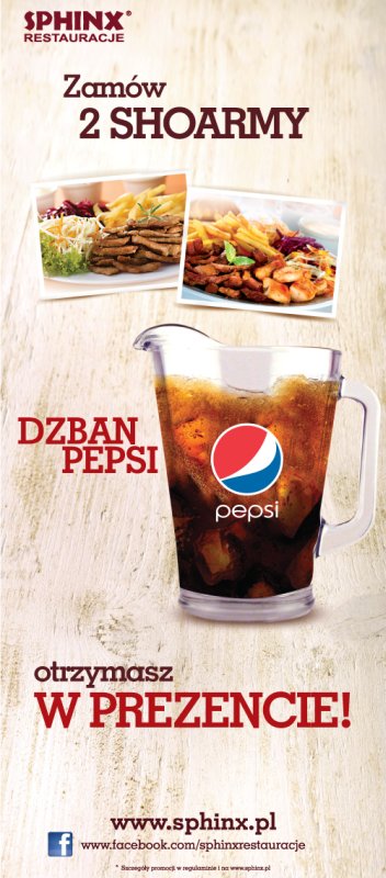 Dzban napoju gratis w restauracjach Sphinx