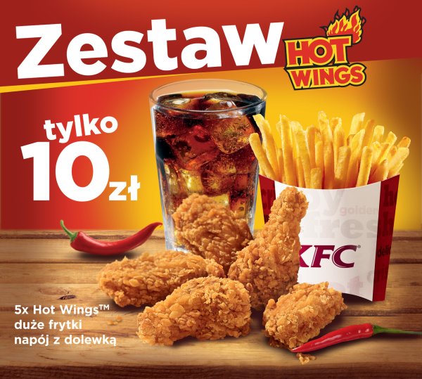 Zestaw Hot Wings w gorącej cenie w KFC!