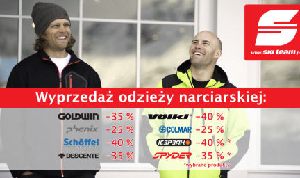 Wyprzedaż odzieży narciarskiej w Ski Team