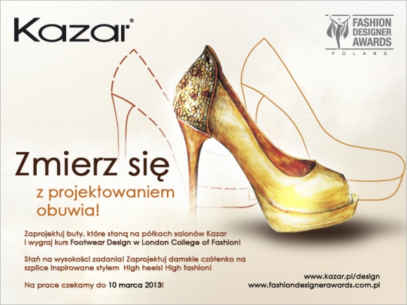 Konkurs Kazar- Zmierz się z projektowaniem obuwia !