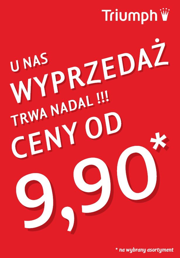 Wyprzedaż w outletach Triumph