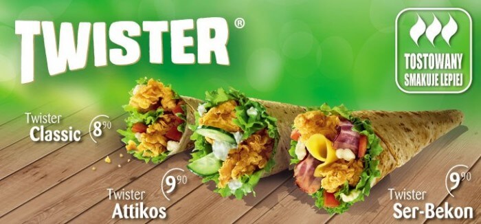 Twister w jeszcze lepszej cenie w KFC!