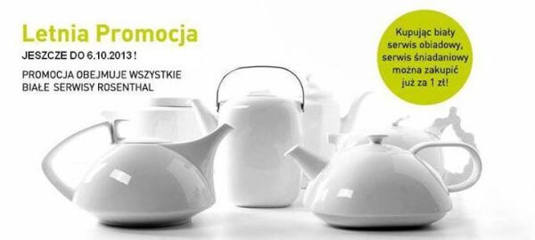 Przecena białej porcelany w Rosenthal