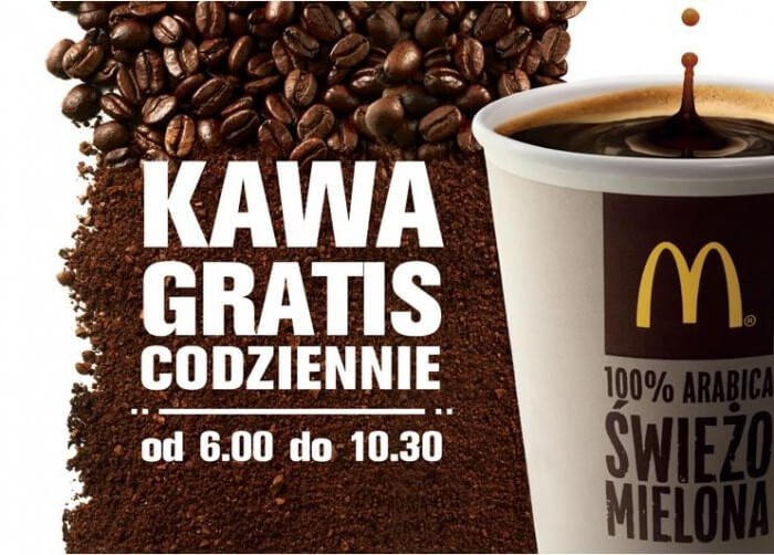 Kawa gratis w McDonald′s!